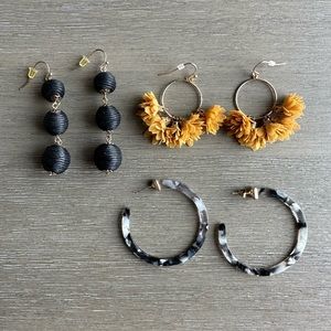 3 Pairs of High Quality Earrings!